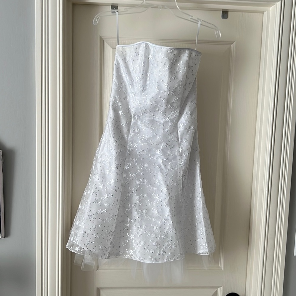 Jessica McClintock Strapless Mini Dress